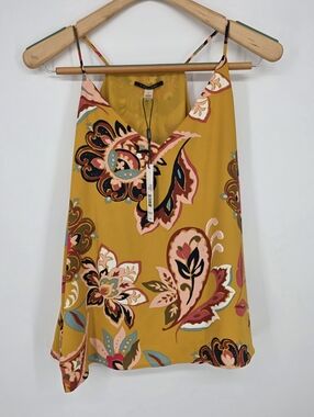 T Tahari Women's Floral Print Tank Top L.